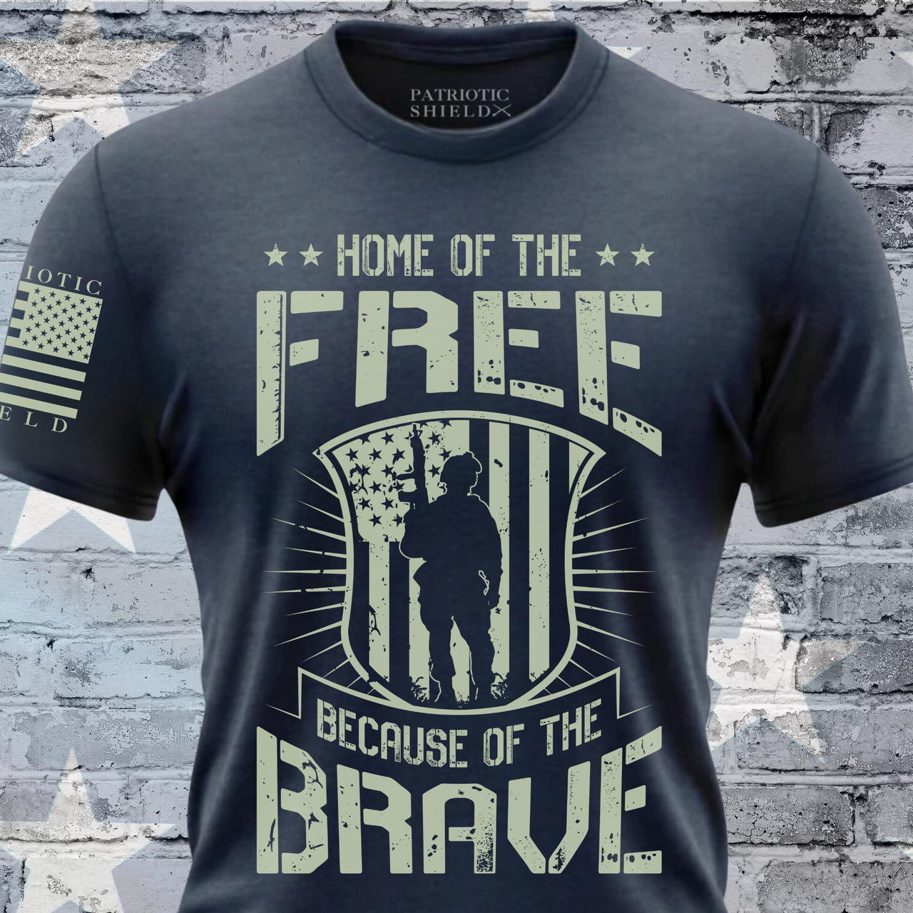 Brave Freedom T-Shirt - Patriotic design for our courageous military.