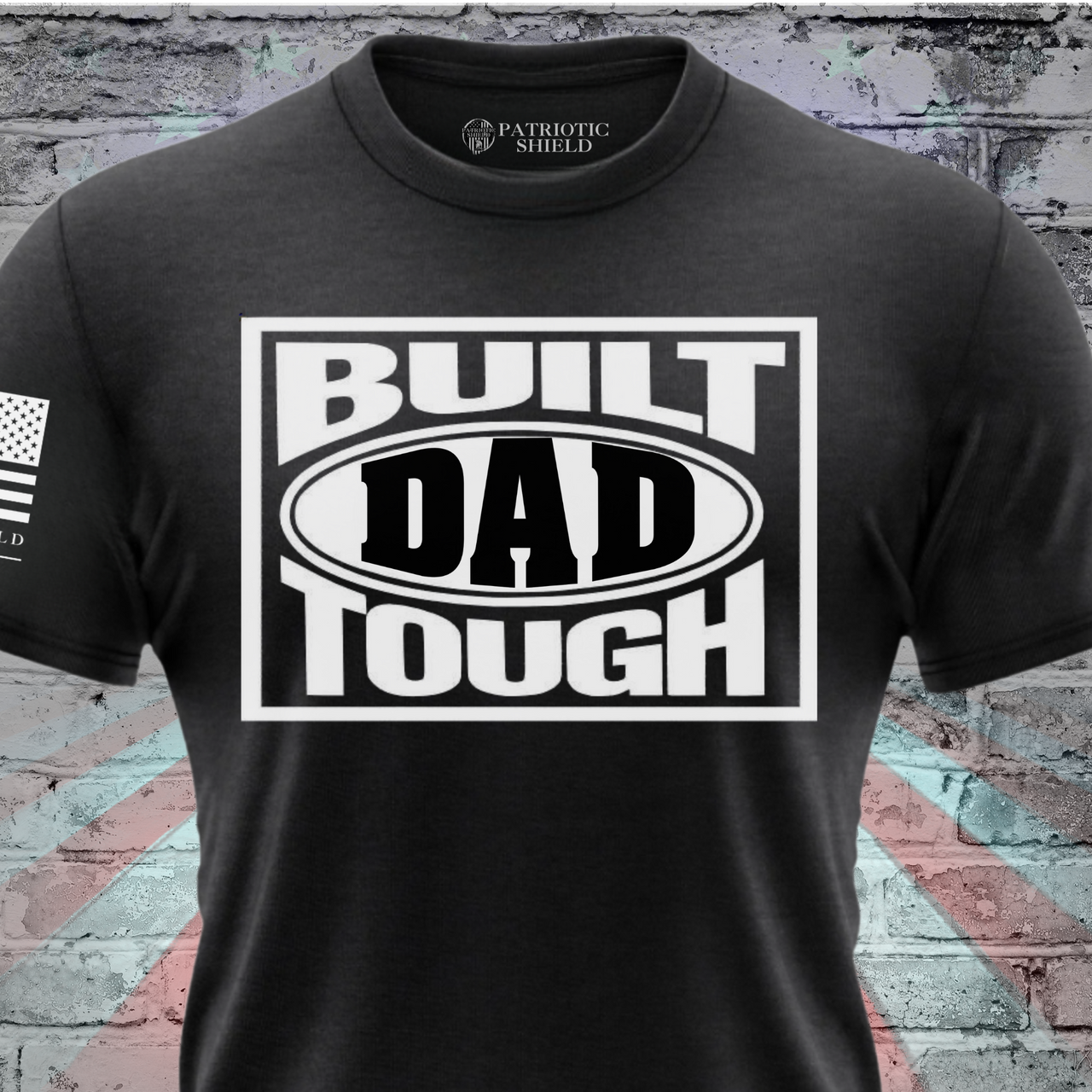 Relaxed fit t-shirt honoring hardworking patriotic dads
