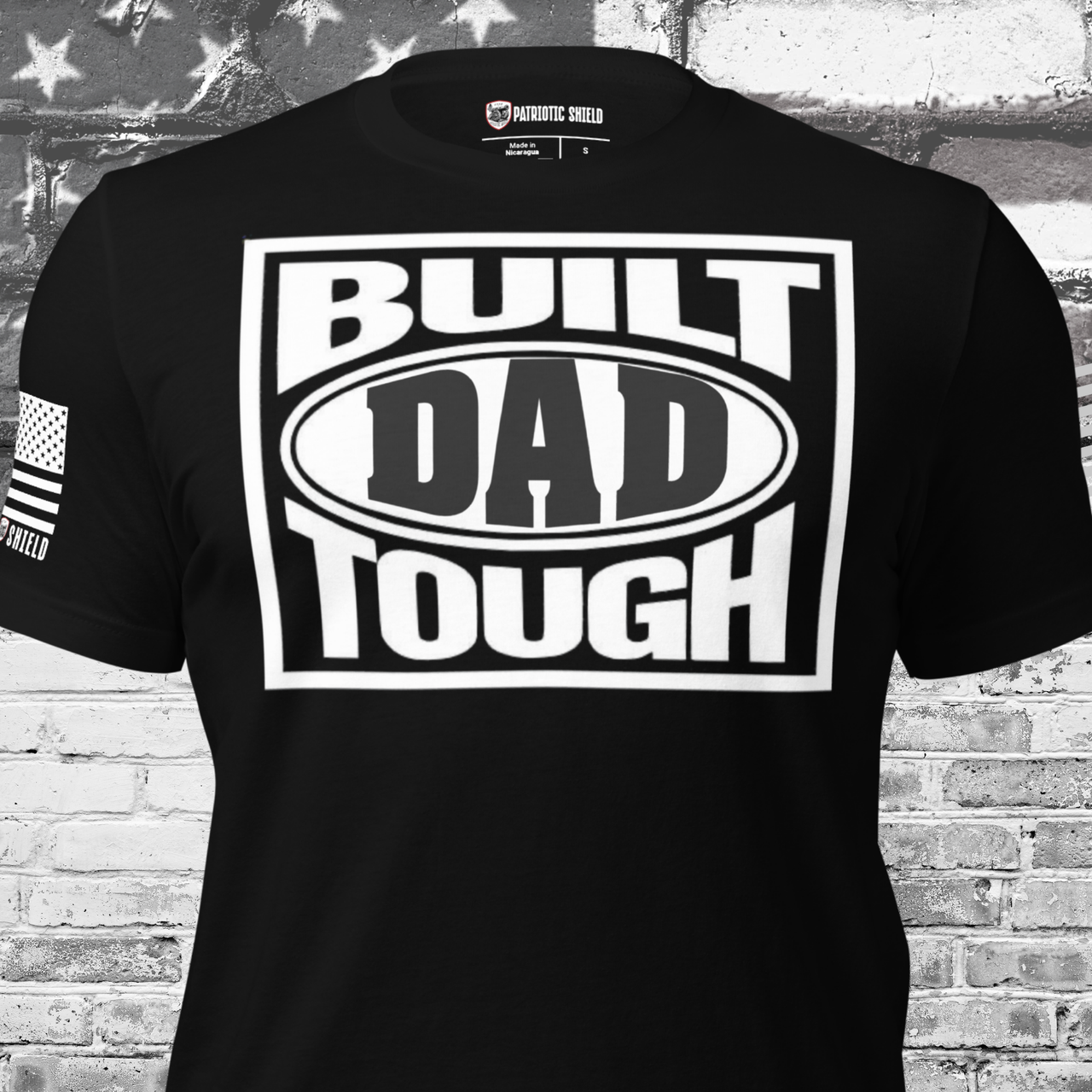 Relaxed fit t-shirt honoring hardworking patriotic dads