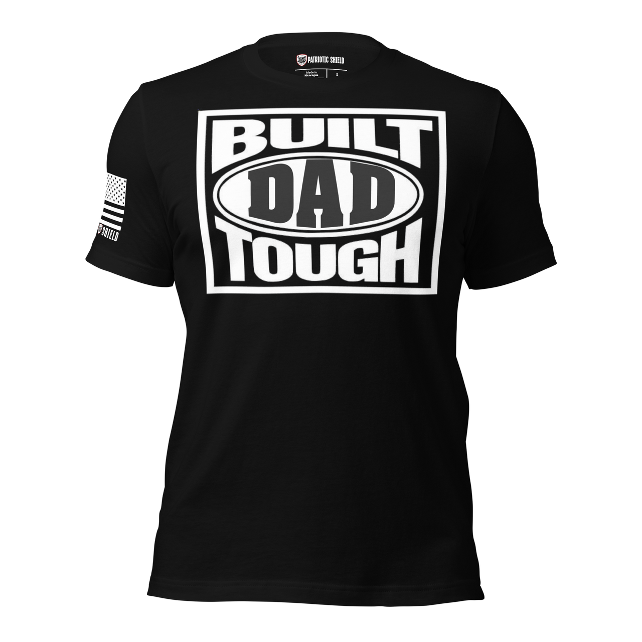 Built Dad Tough t-shirt for strong fathers. perfect for fathers day gift
