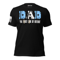 Protective father patriotic style t-shirt. back