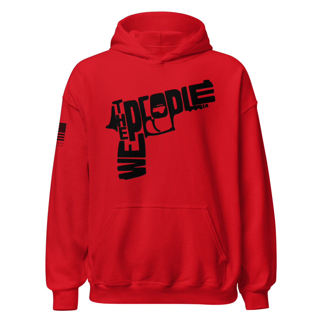 Second Amendment Hoodie for American Patriots. red