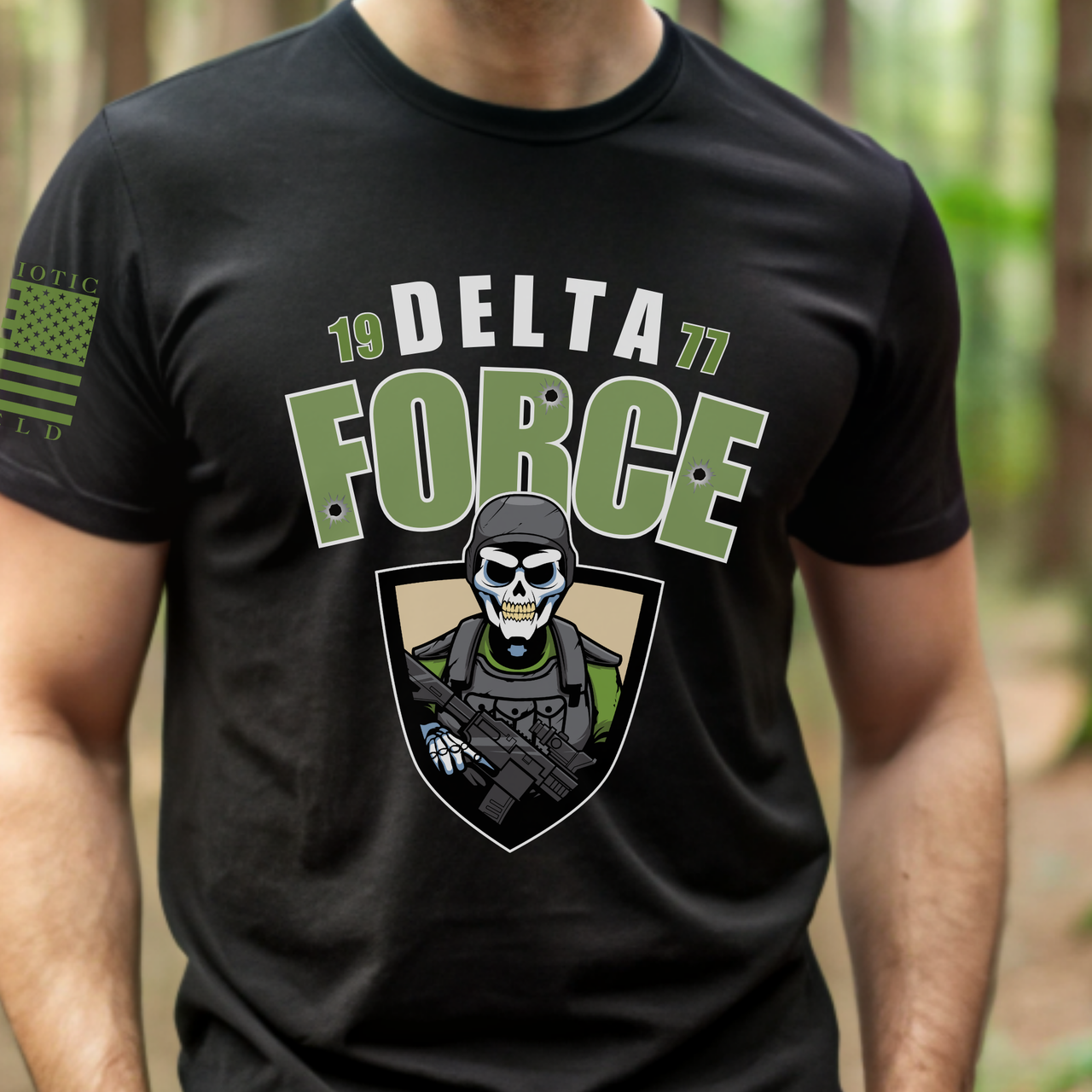 Comfortable Delta Force T-Shirt for warriors inspired by our special forces.