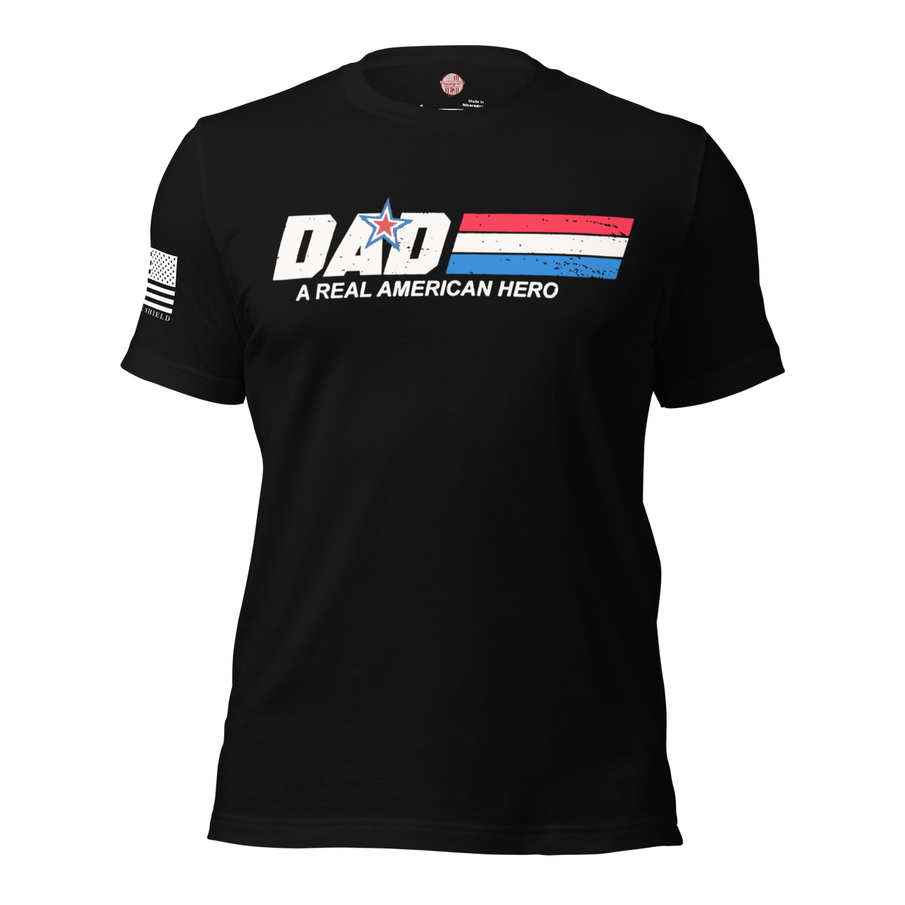 American Hero Father’s Day T-Shirt - Best Dad Gift Idea. Black