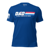 Men’s American Hero Dad Shirt - Bold & Comfortable Design. True Royal