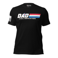 American Hero Father’s Day T-Shirt - Best Dad Gift Idea. Black