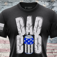 Thumbnail for Dad Bod T-Shirt funny Father’s Day gift for patriotic dads