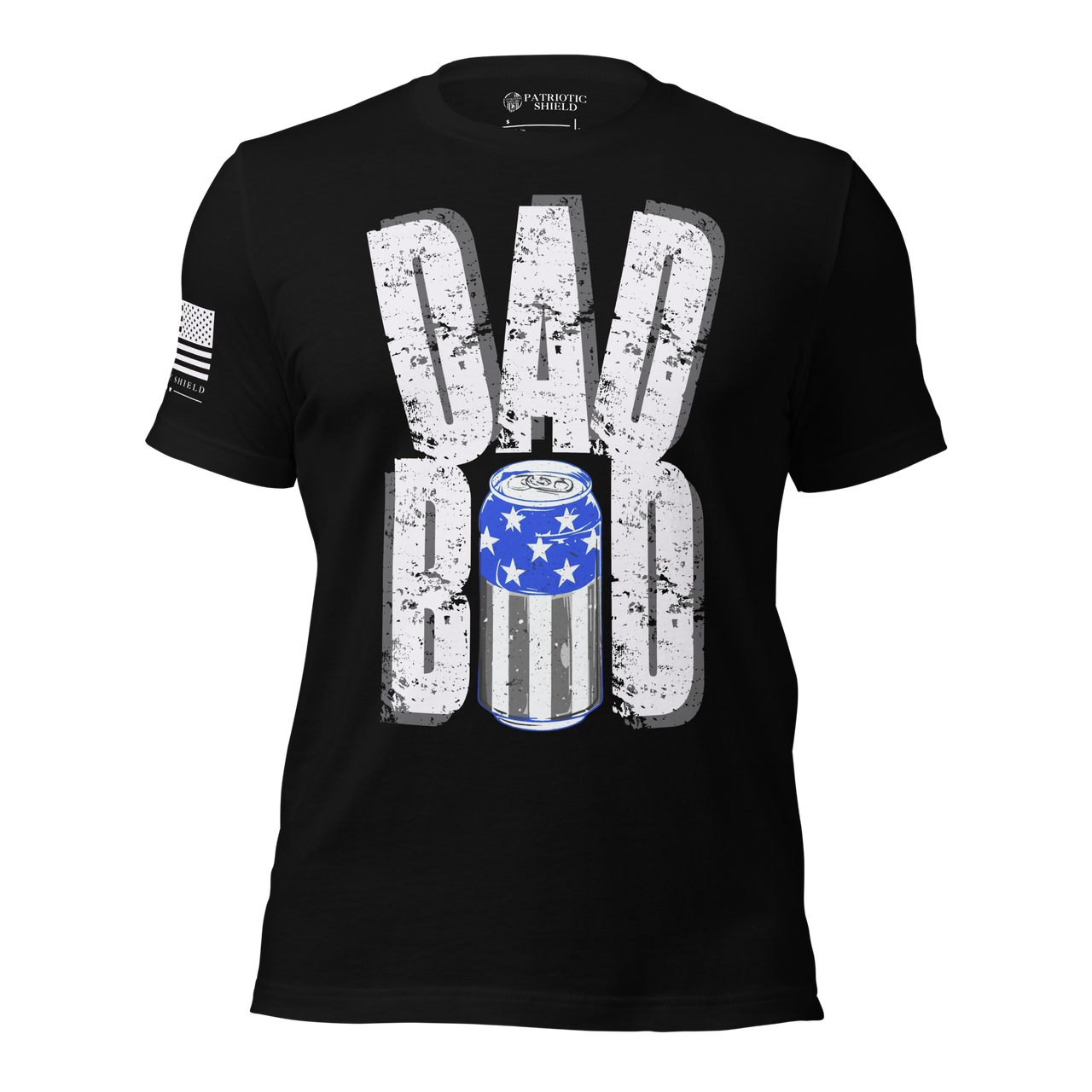 Father’s Day dad bod shirt super comfy cotton  for all day wear. black