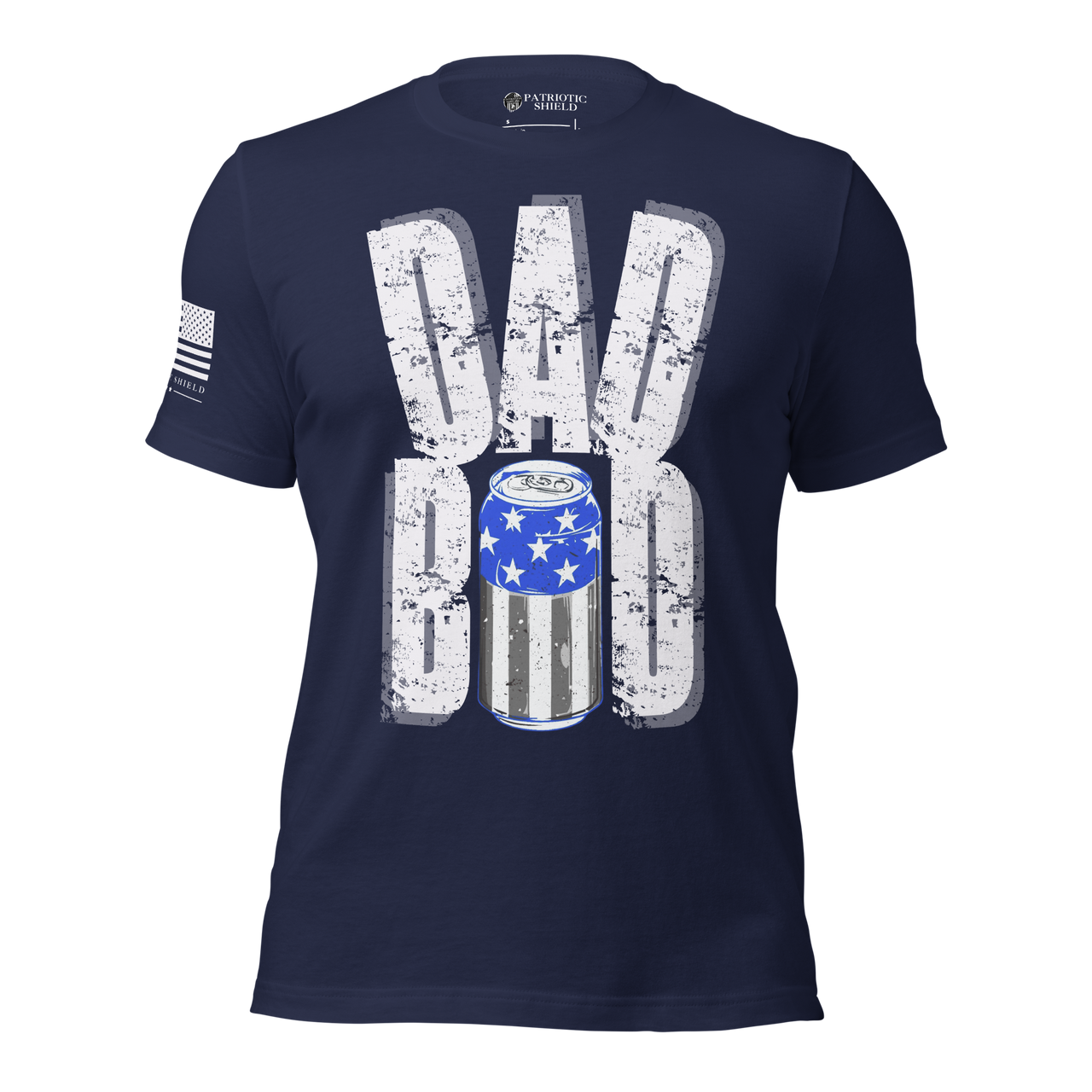 Bold funny dad shirt for real patriotic men
