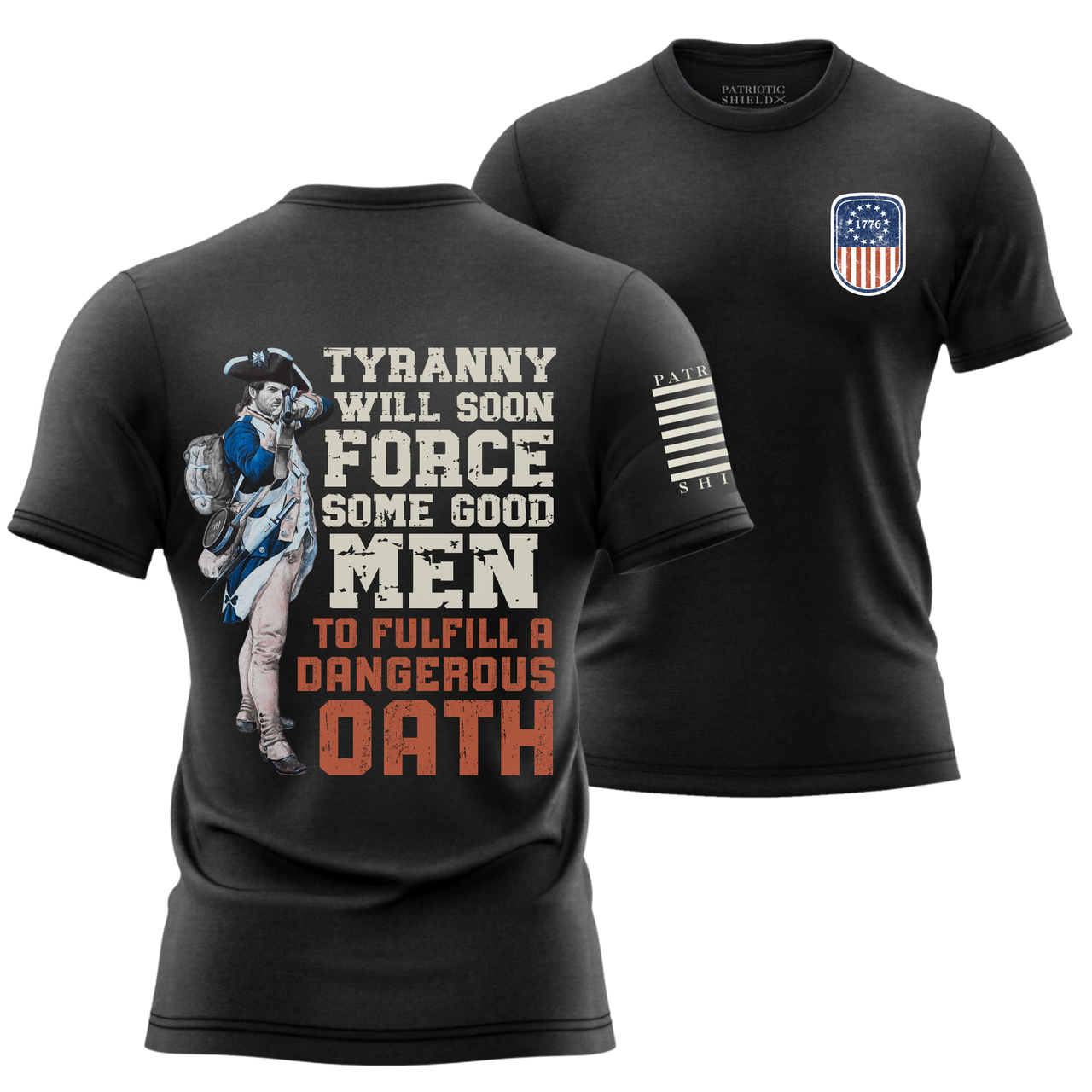 Patriotic Warrior Shirt - Stand for Liberty and Honor