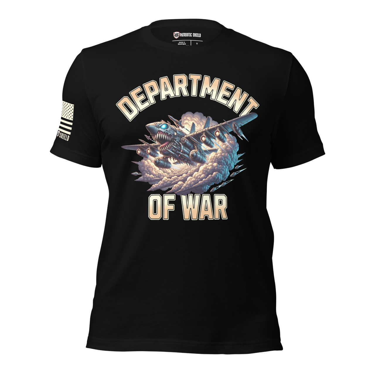 Department of War Clothing Gritty Patriotic Streetwear. black
