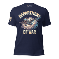 American Warrior T-Shirt Bold Defiant Patriotic Design. navy