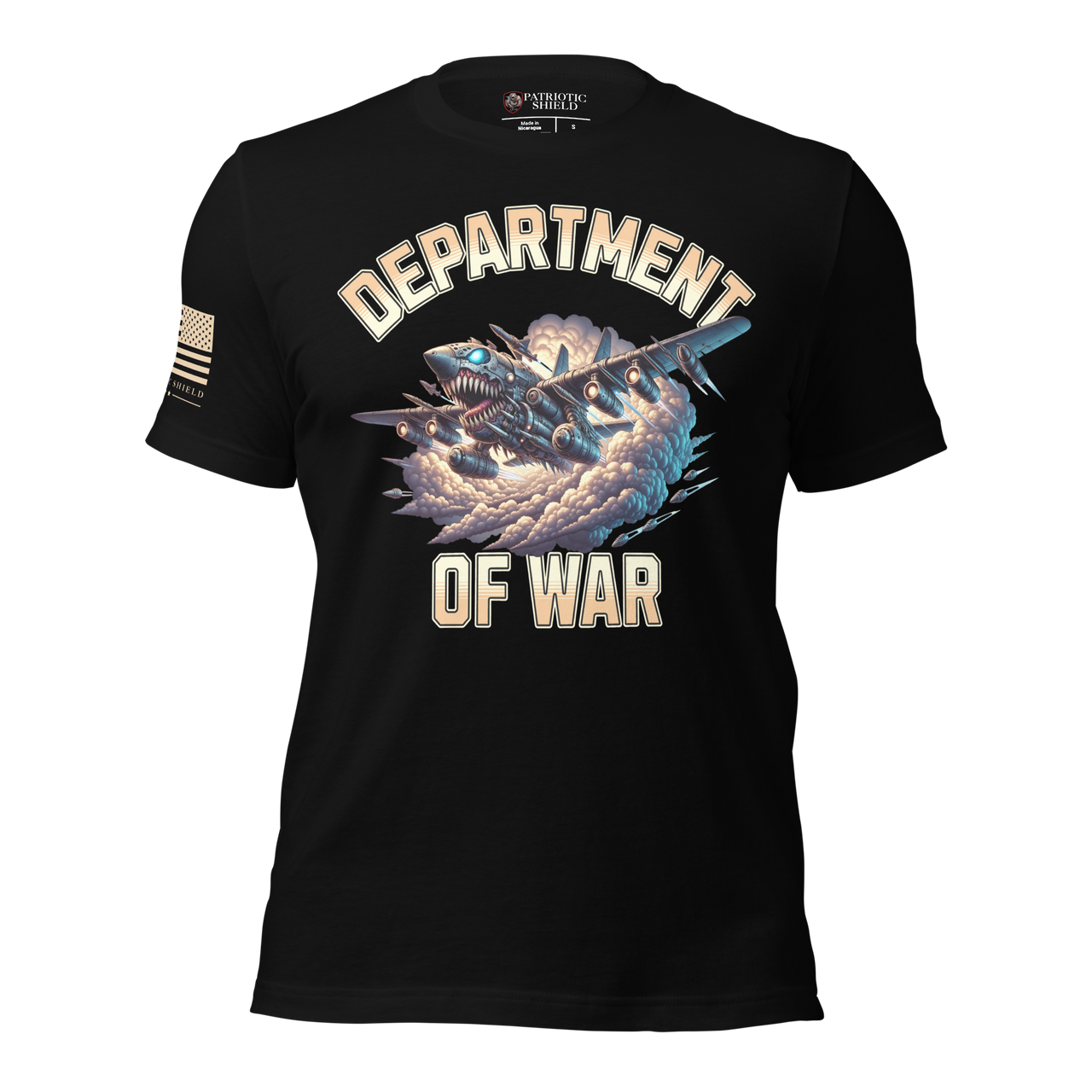 Department of War Clothing Gritty Patriotic Streetwear. black