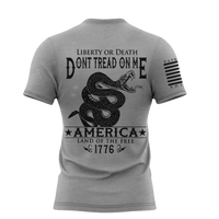 Thumbnail for Comfortable and durable Don’t Tread on Me T-Shirt. athletic heather