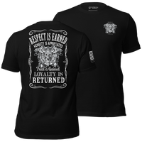 Thumbnail for Work out gear, Gym, Tactical, and Everyday Wear - Respect Is Earned viking warrior inspired Tee. black
