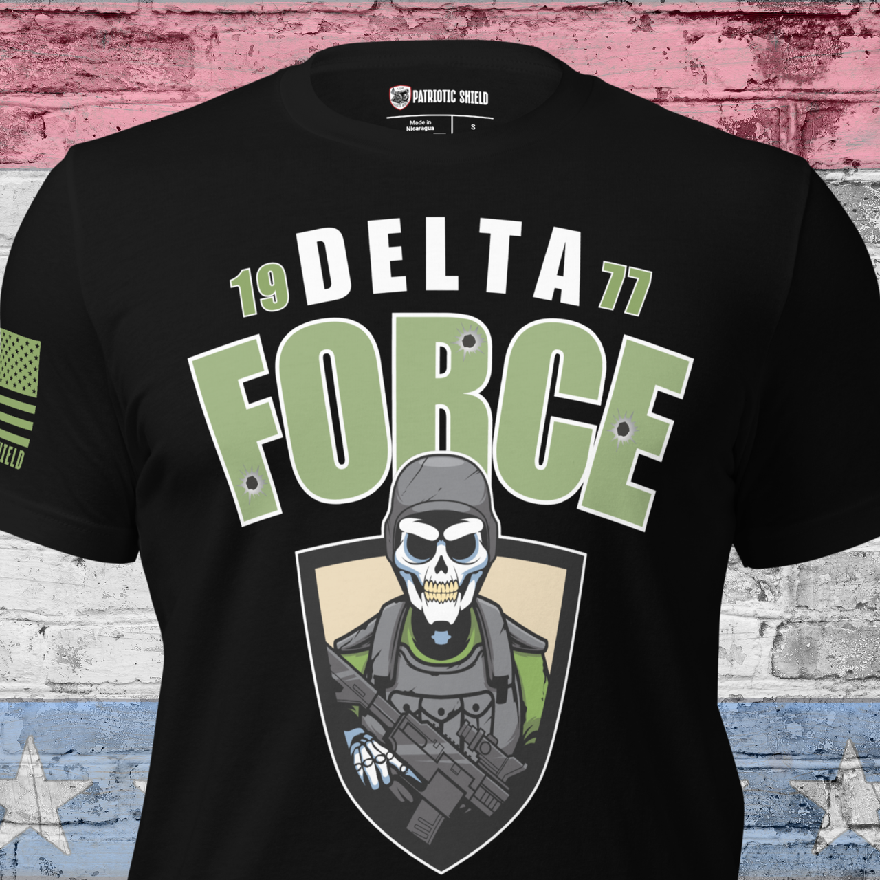 Bold Delta Force T-Shirt celebrating the elite military special forces.