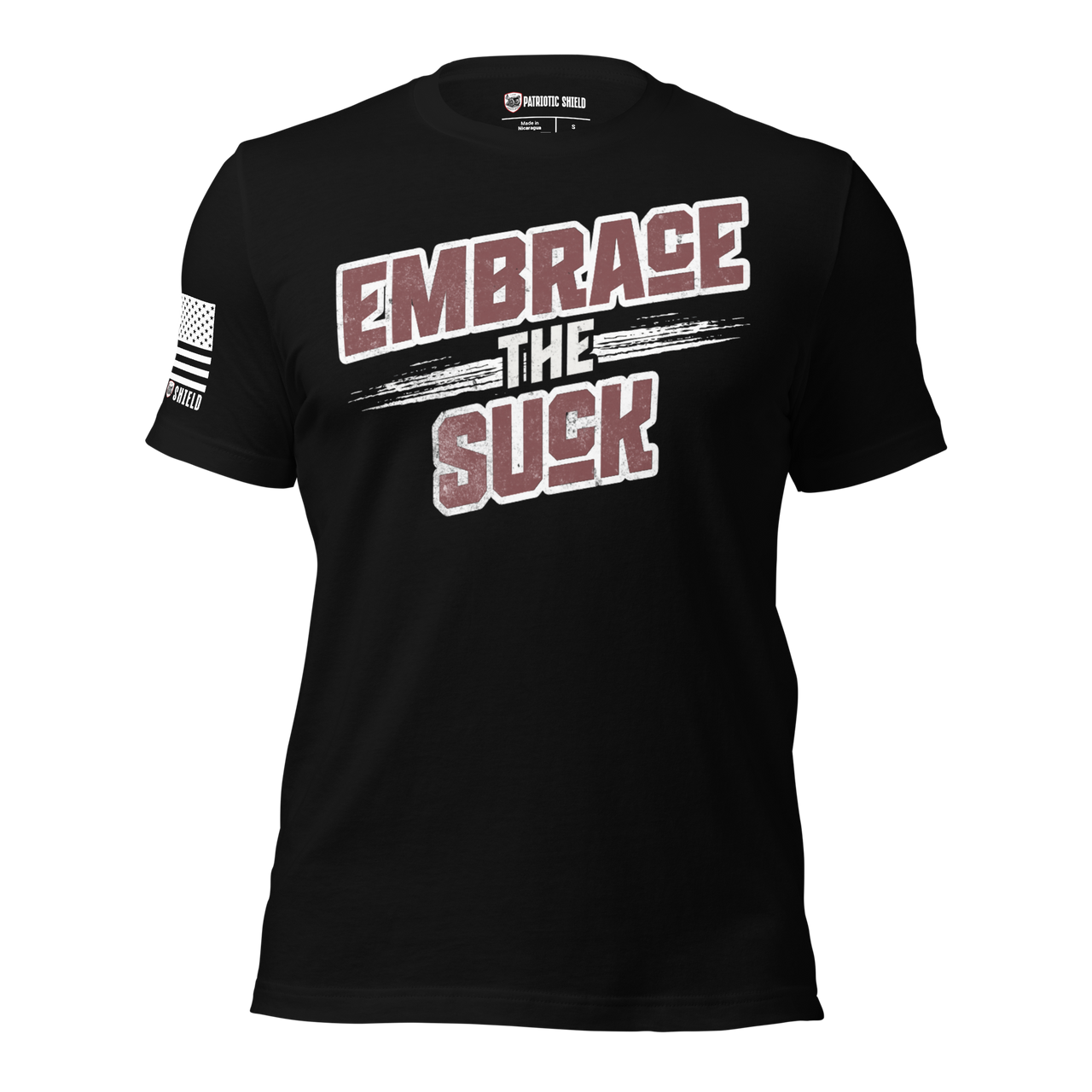 Veteran Family-Owned Patriotic Warrior Shirt. black