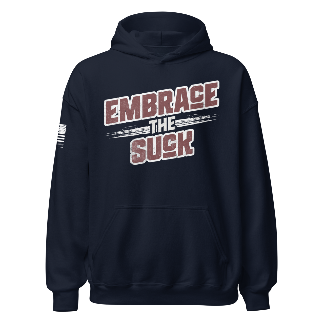 Embrace the Suck Hoodie for Men and Women USA. navy