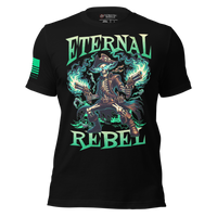 Eternal Rebel graphic tee for Halloween night
