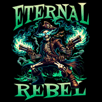 Eternal Rebel Halloween Shirt spooky defiant design