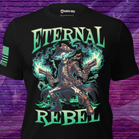 Patriotic Halloween rebel shirt for warriors