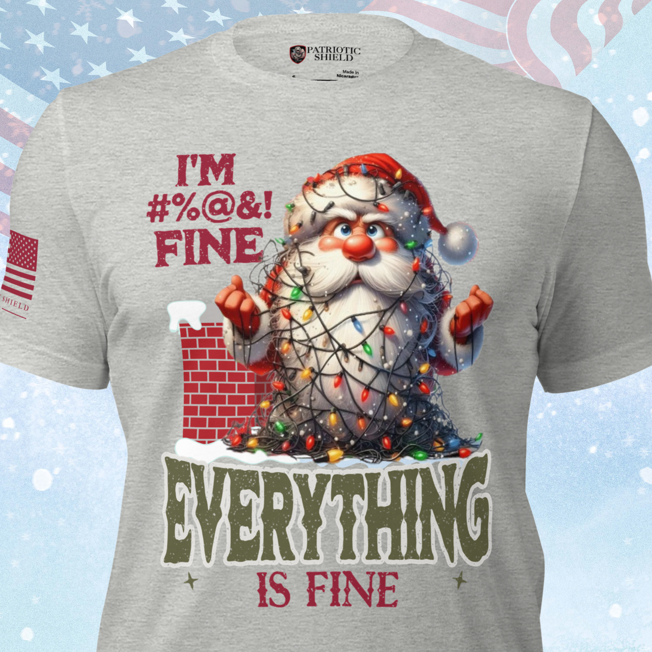 funny-santa-christmas-tshirt-everything-is-fine