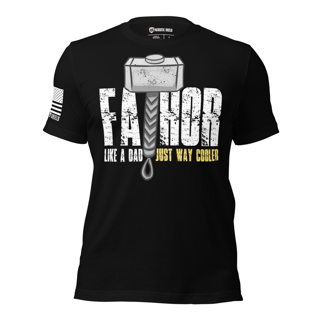 Father’s Day Gift – FaThor Tee for Mighty Dads. black