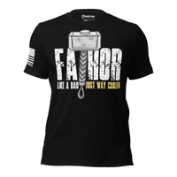 Father’s Day Gift – FaThor Tee for Mighty Dads. black