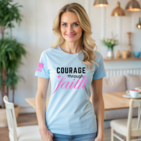 Thumbnail for Faith and patriotic Christian Warrior T-shirt for women