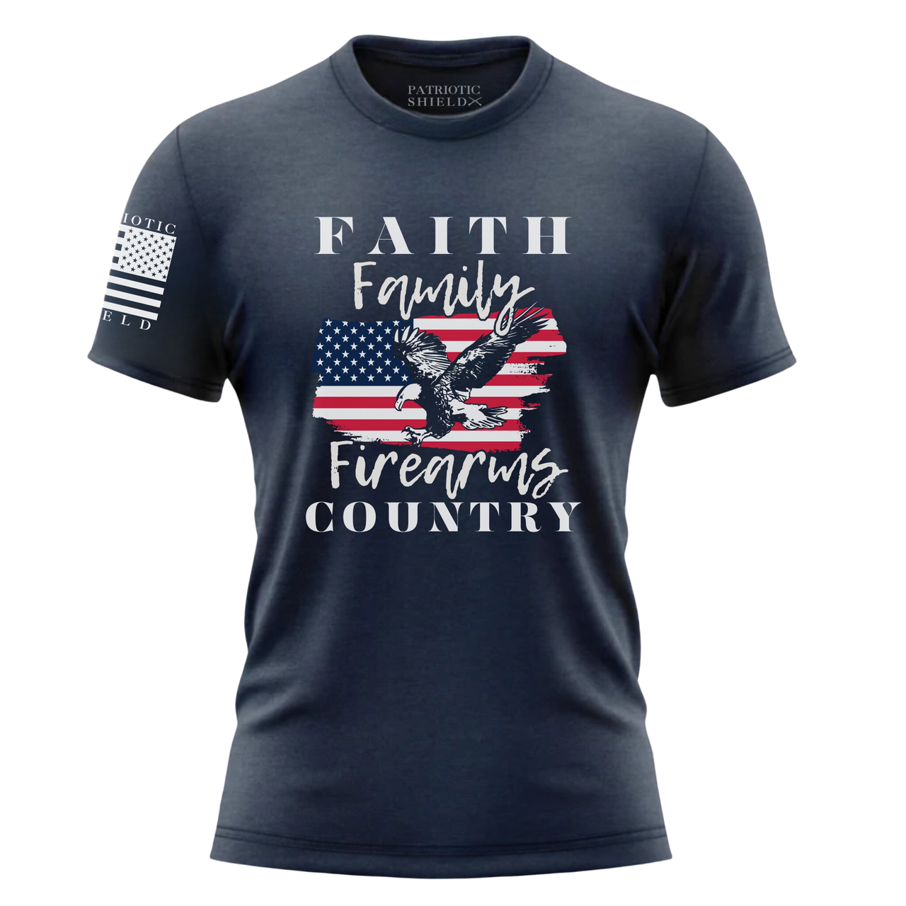 Faith, Family, Firearms, and Country T-Shirt