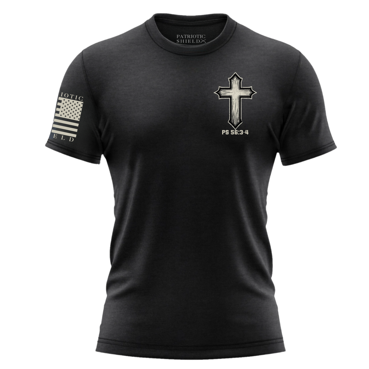 Religious Graphic Tee - Trust in God, Fear No More