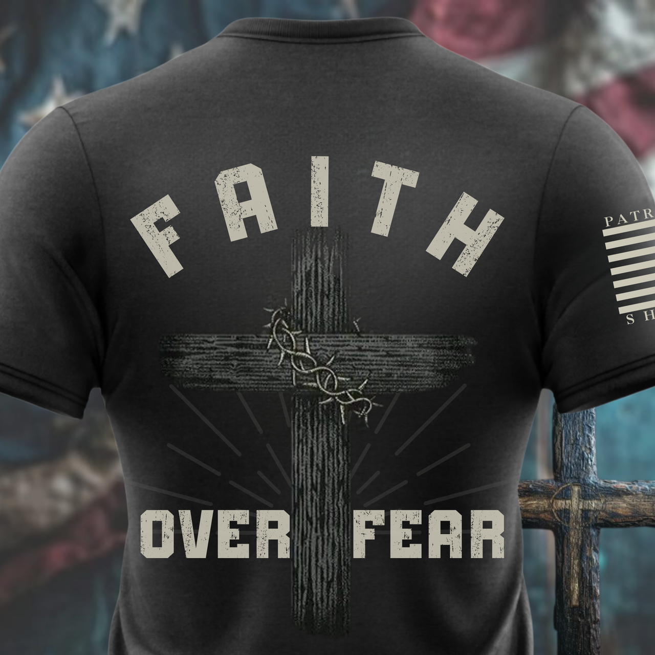 Faith Over Fear T-Shirt - Christian Apparel for Warriors