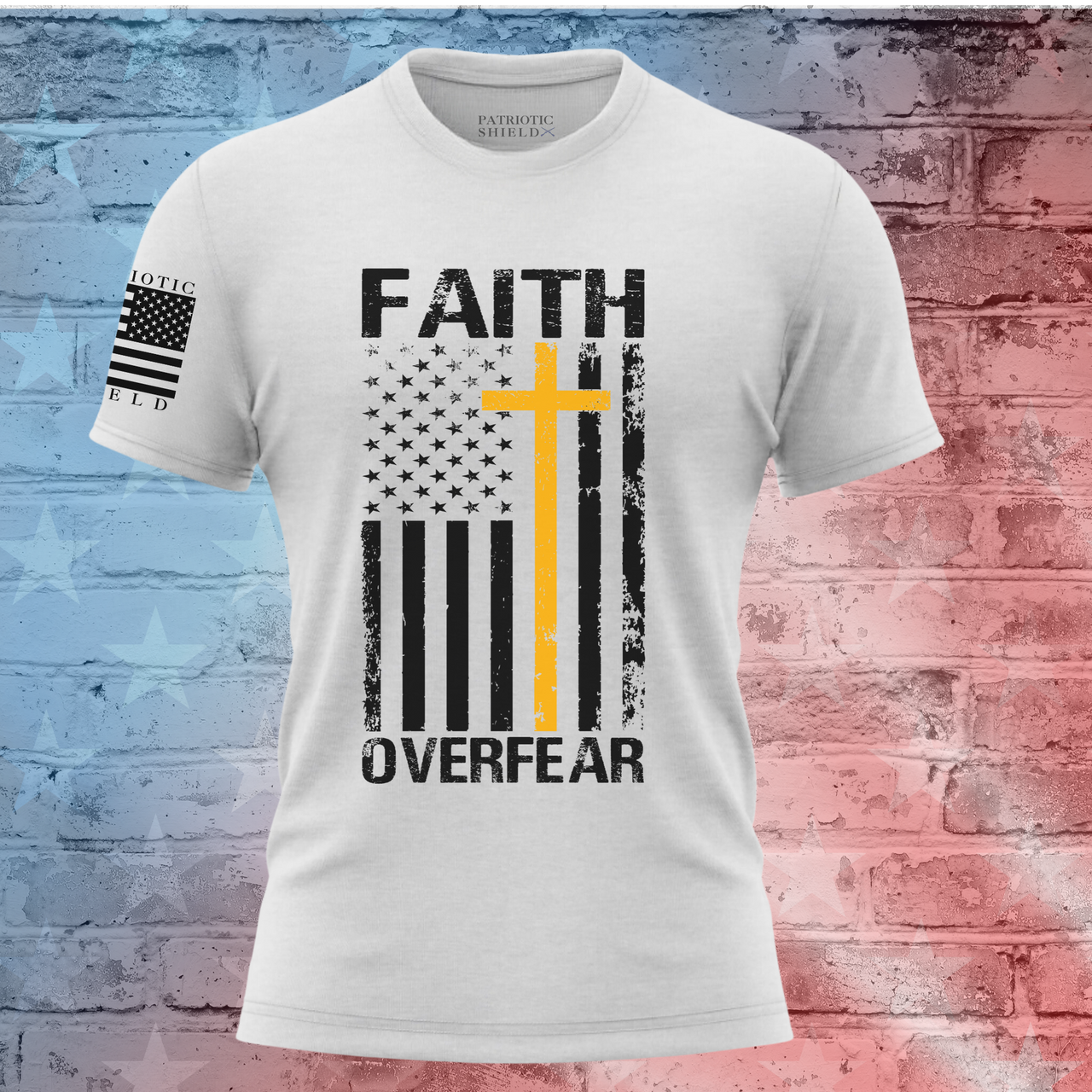 Empowering Faith Over Fear T-shirt for women of faith