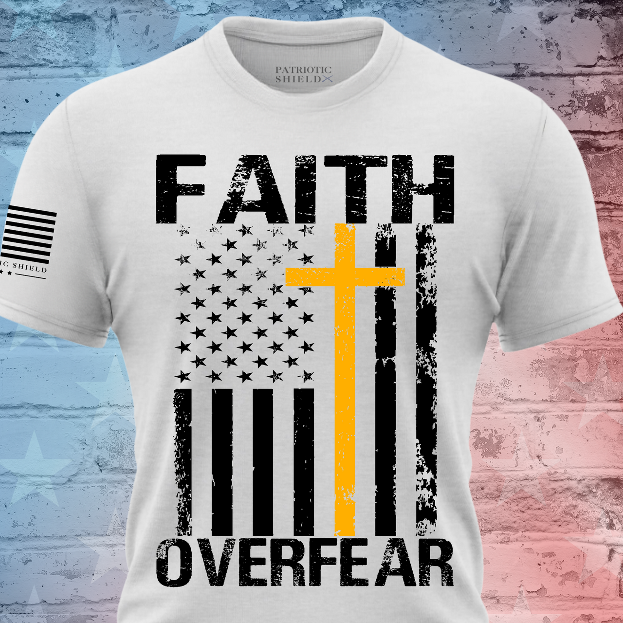 Empowering Faith Over Fear T-shirt for women of faith