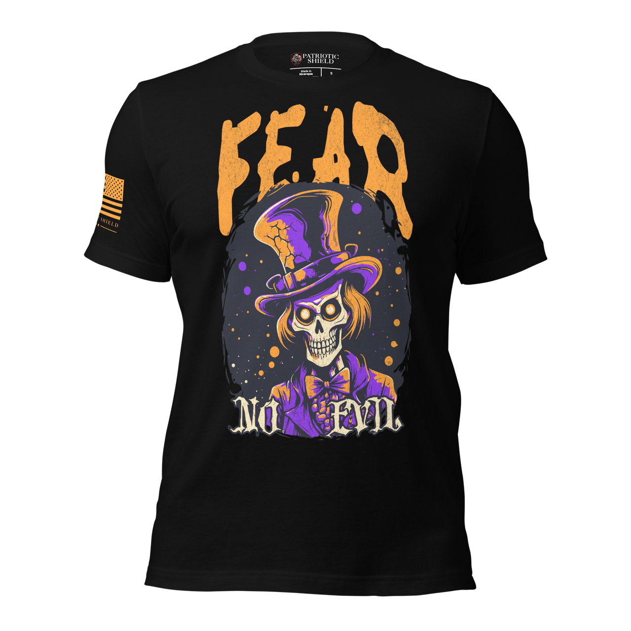 veteran family owned halloween shirt. black