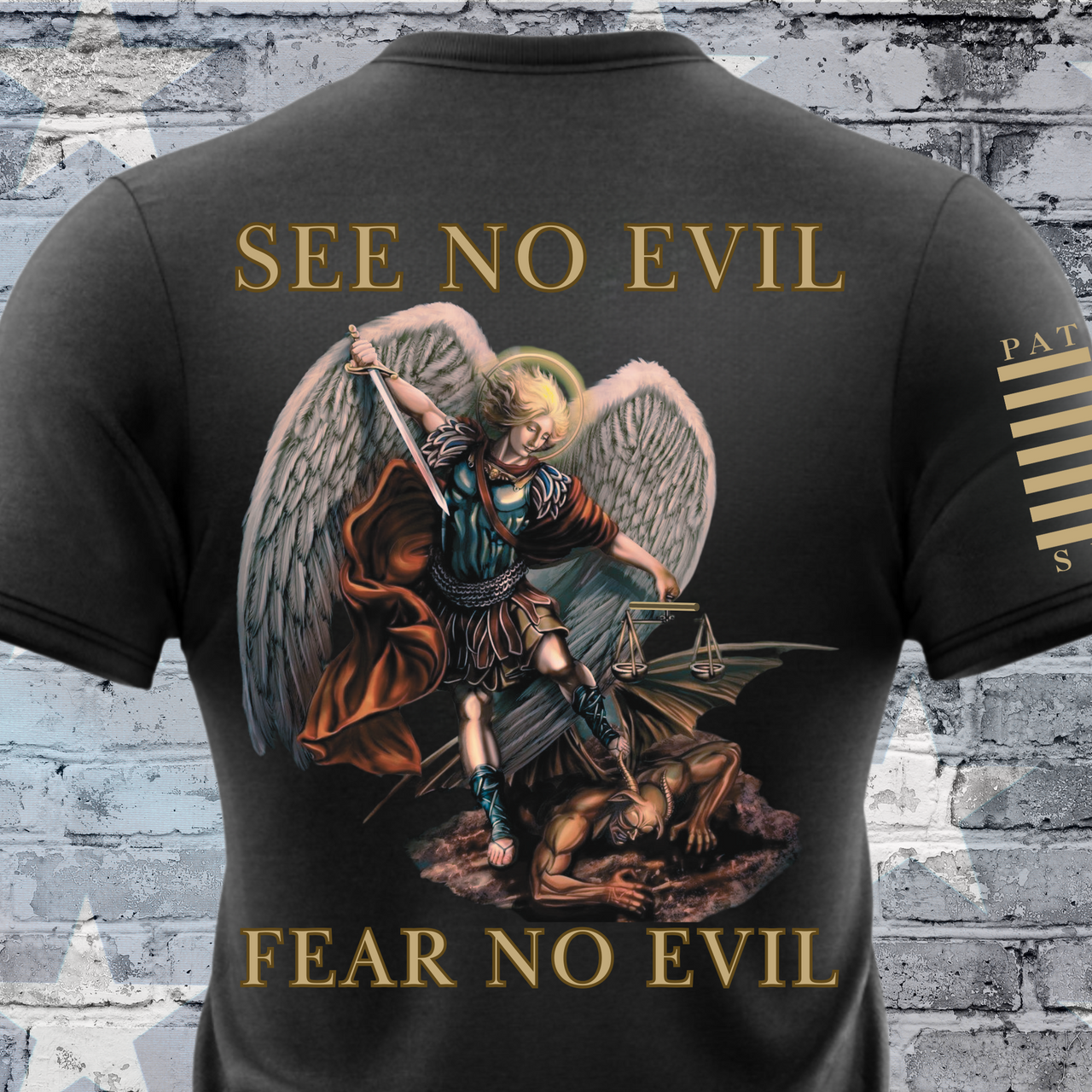 Fear No Evil T-Shirt - Bold Christian apparel for fearless faith warriors