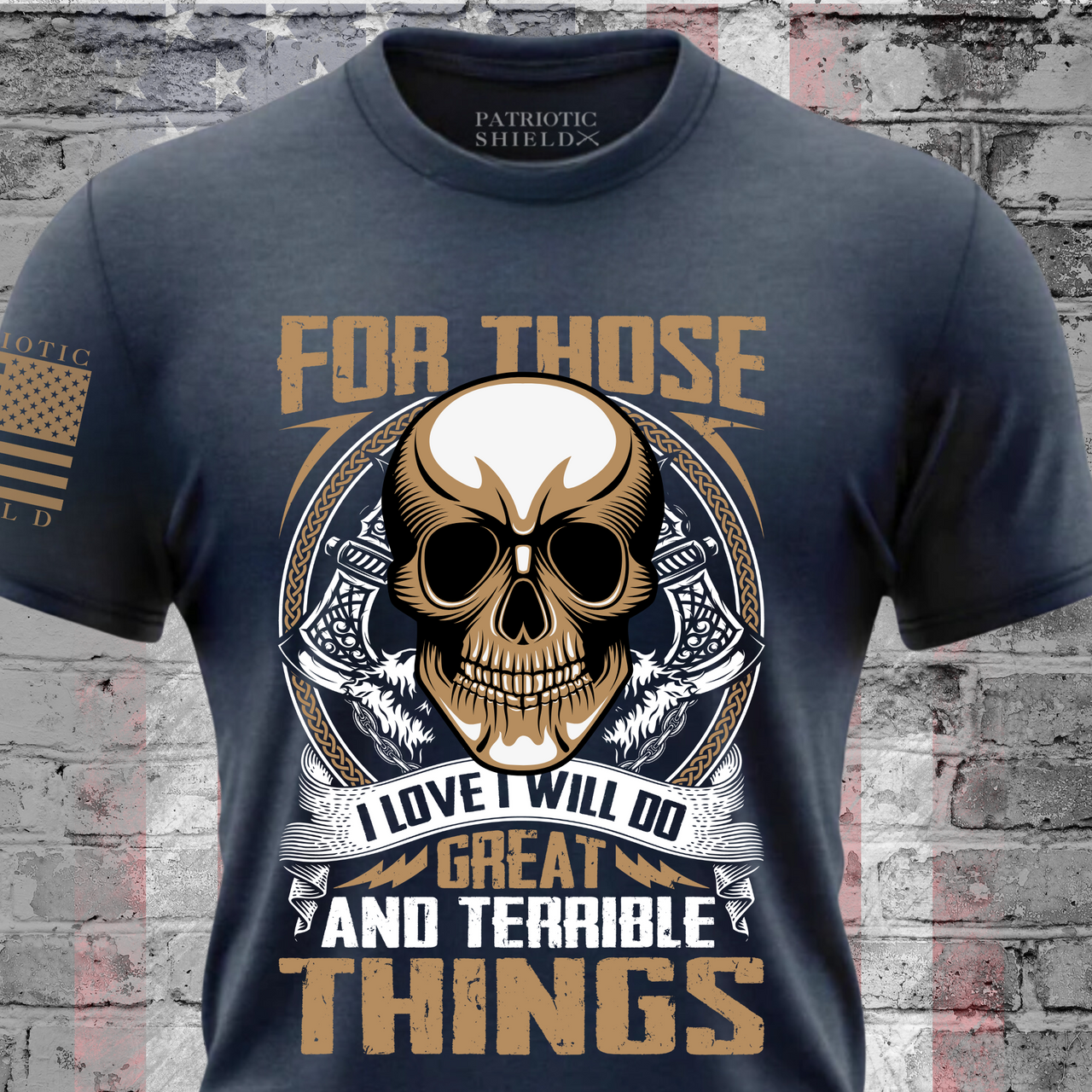 Feel the Wrath T-Shirt - Bold apparel for resilient patriotic warriors.