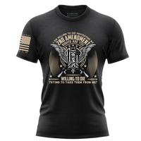 Thumbnail for Comfortable Fight for the 2nd T-Shirt for proud American patriots. black