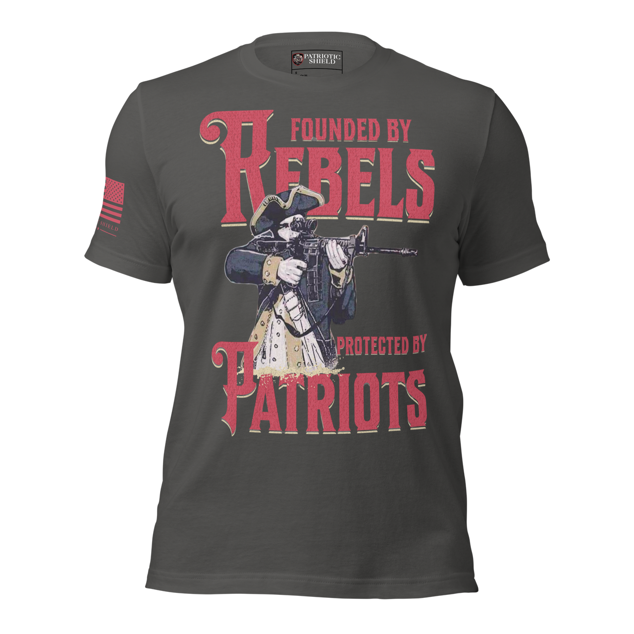 american freedom rebels patriots shirt. asphalt