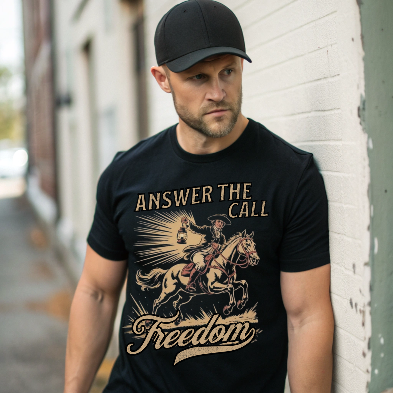 Freedom Calls t-shirt for proud American patriots