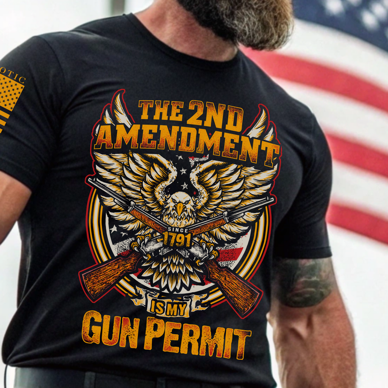 Comfortable Freedom Defender T-Shirt for proud patriots defenders of the second amendment