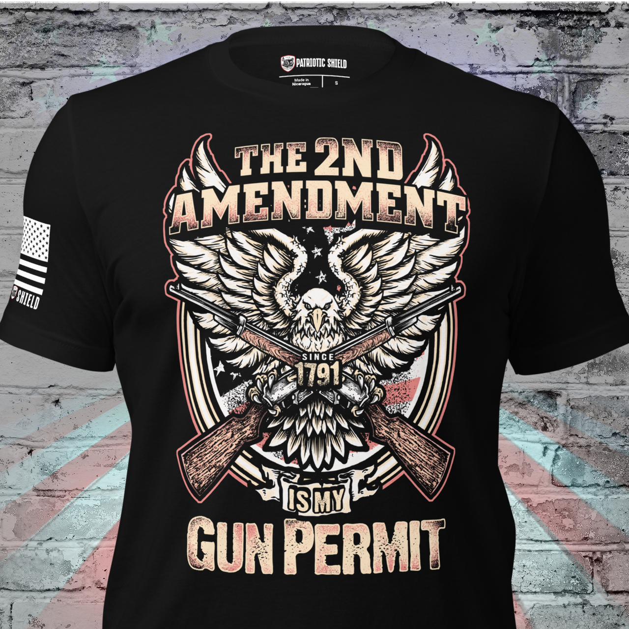 Freedom Defender T-Shirt celebrating and defending our second amendment rights