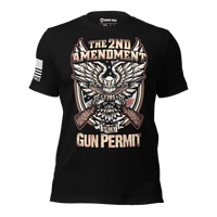 Freedom Defender pro guns T-Shirt showcasing patriotic pride and resolve. black