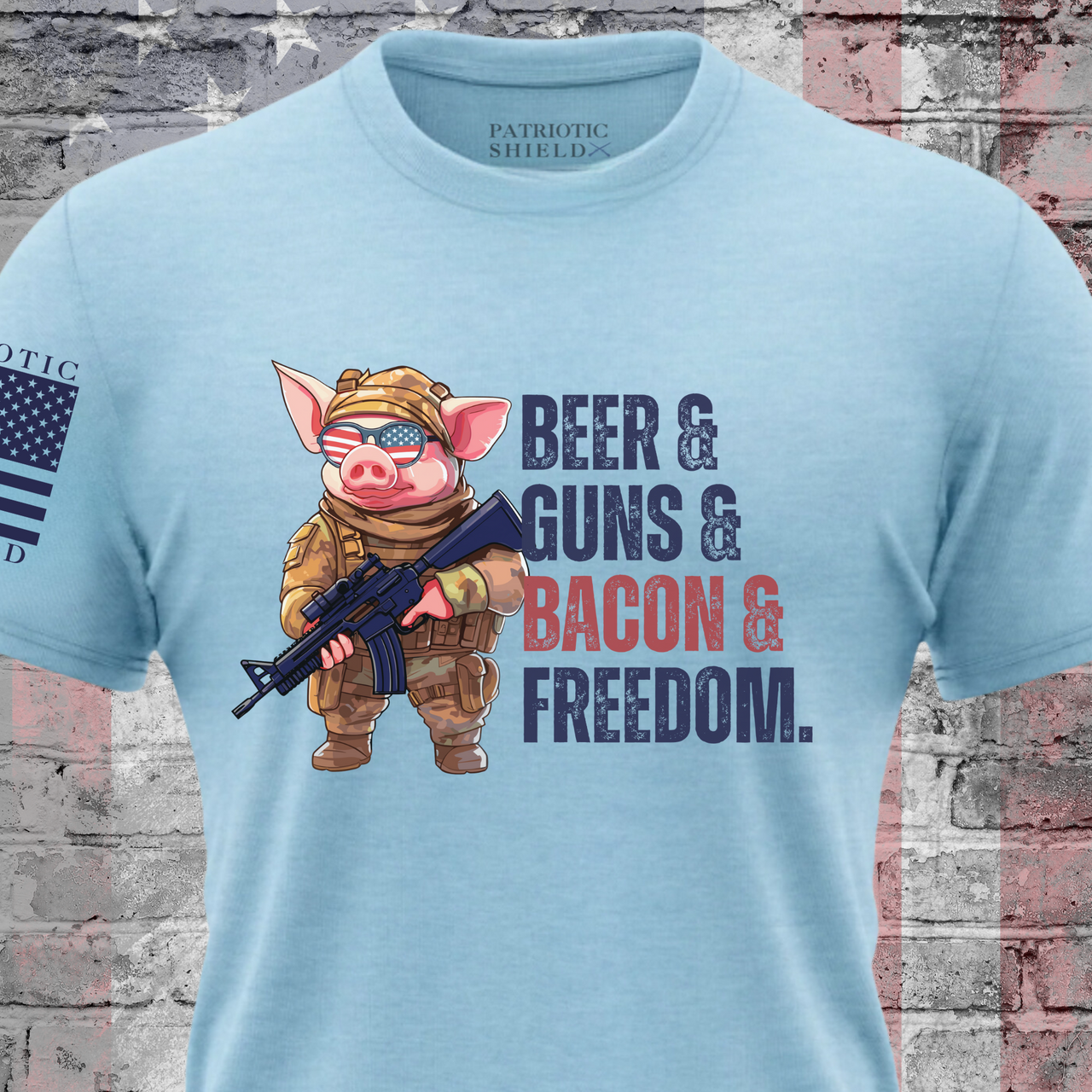 Freedom Feast T-Shirt - Bold design for liberty-loving patriots