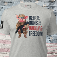 Freedom Feast T-Shirt - Bold design for liberty-loving patriots