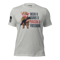 Freedom Feast T-Shirt - Apparel for bold and proud patriots. athletic heather