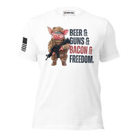 Patriotic Freedom Feast T-Shirt for those who enjoy our patriotic way of life. white