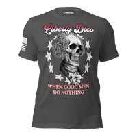Freedom Never Rests shirt for liberty minded Americans. asphalt