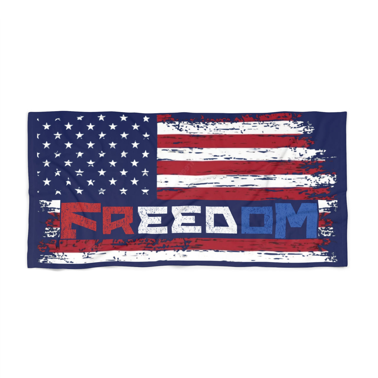 oversized 30x60 freedom patriotic beach towel for beach vacations