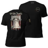 Thumbnail for USA Flag & Liberty Bell Tee - Freedom, Strength, and Patriotism